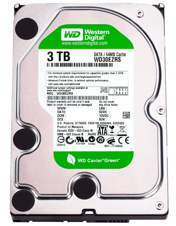 Western Digital Caviar Green 3TB + Free Film