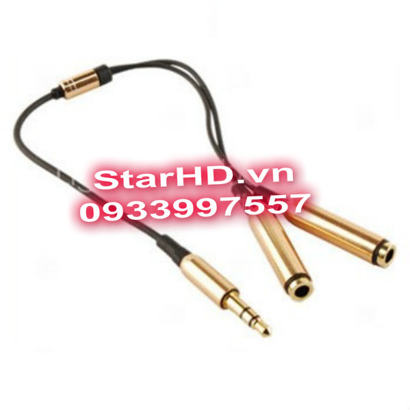Jack Sonny chuyển 1 ra 2 đầu 3.5mm