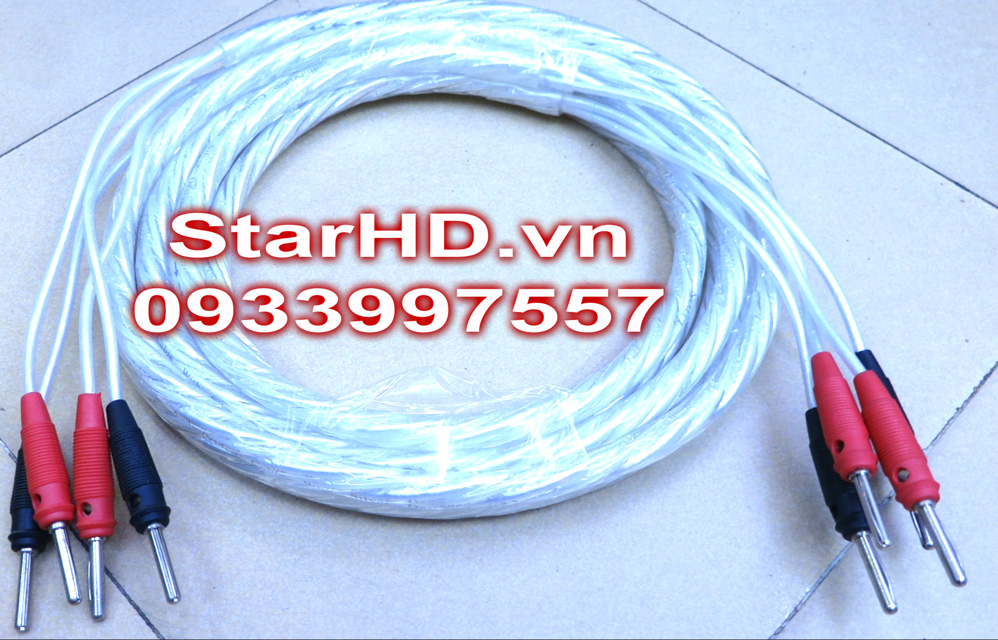 Dây loa Liton ( 4 Jack Kim bạc )