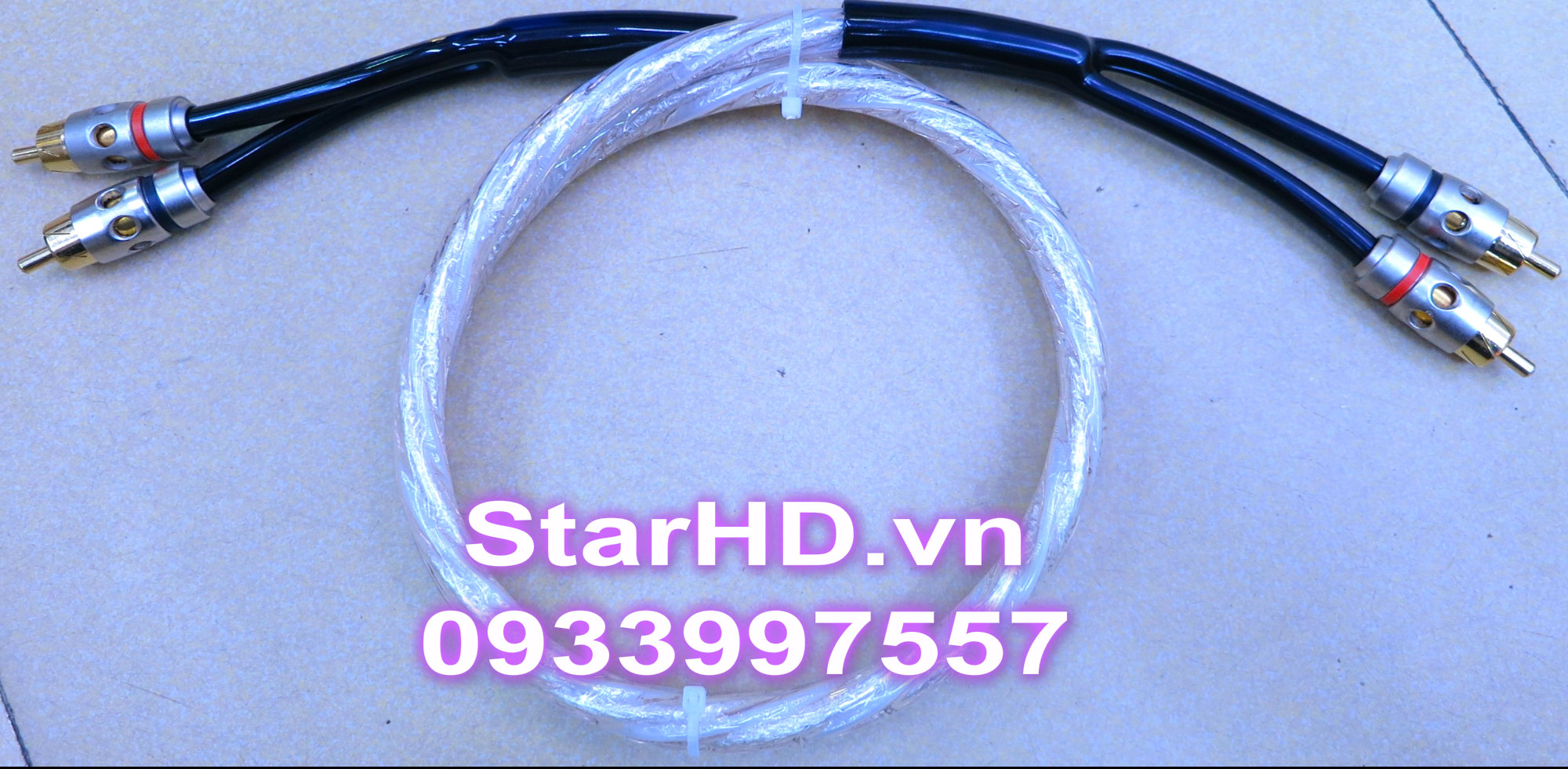 DÂY AV LITON bạc 2 đầu đen