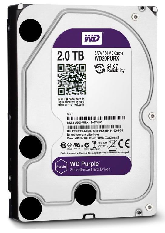 Western Purple 2TB + Free Film