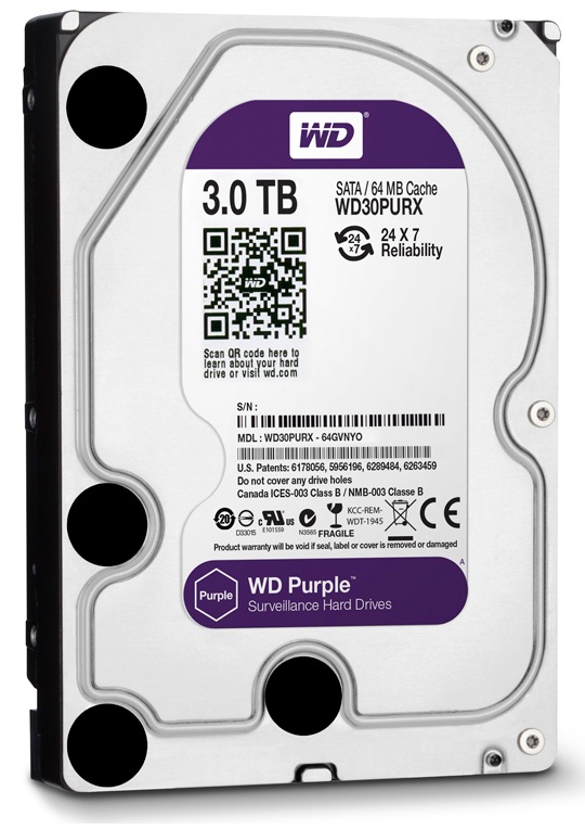 Western Purple 3TB + Free Film